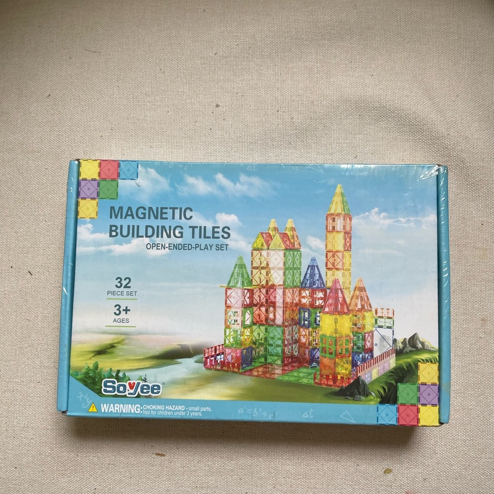 Magnetic Building Tiles - Multicolor Set